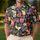 Black Monstera Leaves And Colorful Tropical Cocktails For Resort Golf Vacation Style Men's Polo Shirt - 4