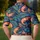 Tropical Shrimp And Palm Foliage For Coastal Golf Days And Seafood Lovers By The Sea Men's Polo Shirt - 5