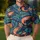 Tropical Shrimp And Palm Foliage For Coastal Golf Days And Seafood Lovers By The Sea Men's Polo Shirt - 4