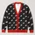 White Mouse Silhouettes for Playful Everyday Layering and Whimsical Animal Lovers All-over Print Knitted Cardigan - 1