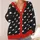 White Mouse Silhouettes for Playful Everyday Layering and Whimsical Animal Lovers All-over Print Knitted Cardigan - 4