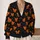 Mickey Pumpkin Halloween Magic for Theme Park Fans and Fall Family Outings Season All-over Print Knitted Cardigan - 2