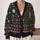 Sci Fi Alien Robot Santa Space Holiday Celebration Gift For Fans And Cozy Nights All-over Print Knitted Cardigan - 2