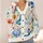 Blue Butterfly Wildflower Garden For Relaxed Everyday Layering And Weekend Wear For Women All-over Print Knitted Cardigan - 4