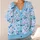 Pink Citrus, Candy Canes And Blue Leaves For Whimsical Seasonal Everyday Style For Women All-over Print Knitted Cardigan - 4