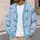 Pink Citrus, Candy Canes And Blue Leaves For Whimsical Seasonal Everyday Style For Women All-over Print Knitted Cardigan - 5
