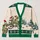 Frog Reindeer Christmas Scene for Festive Holiday Celebrations and Casual Winter Wear All-over Print Knitted Cardigan - 1