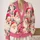 Whimsical Santa Claus Faces for Cozy Holiday Gatherings and Festive Winter Celebrations All-over Print Knitted Cardigan - 2