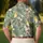 Sage Floral Parrot Garden Motif for Sunny Golf Days and Resort Escapes, Women’s Style Men's Polo Shirt - 5