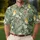 Sage Floral Parrot Garden Motif for Sunny Golf Days and Resort Escapes, Women’s Style Men's Polo Shirt - 4