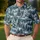 Teal Winter Pine Forest Scene for Festive Golf Days, Holiday Outings, Nature Lovers Men's Polo Shirt - 4
