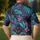 Black Cat Tropical Foliage For Resort Golf Days And Cat Lover Vacation Gift Ideas Men's Polo Shirt - 5