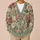 Sage Green Pink Rose Florals for Cozy Autumn Layering and Everyday Women's Style All-over Print Knitted Cardigan - 6