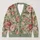Sage Green Pink Rose Florals for Cozy Autumn Layering and Everyday Women's Style All-over Print Knitted Cardigan - 1