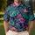 Tropical Monstera Leaves and Mushrooms for Resort Travel Women’s Summer Style Lovers Men's Polo Shirt - 4
