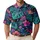 Tropical Monstera Leaves and Mushrooms for Resort Travel Women’s Summer Style Lovers Men's Polo Shirt - 1