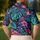 Tropical Monstera Leaves and Mushrooms for Resort Travel Women’s Summer Style Lovers Men's Polo Shirt - 5