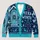Pixel Christmas Door and Merry Winter Holiday Cheer for Festive Seasonal Gatherings All-over Print Knitted Cardigan - 1