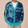 Pixel Christmas Door and Merry Winter Holiday Cheer for Festive Seasonal Gatherings All-over Print Knitted Cardigan - 6