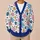 Multicolor Doodle Flowers And Hearts For Colorful Everyday Layering For Women All-over Print Knitted Cardigan - 6
