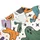 Colorful Halloween Ghosts and Pumpkins for Spooky Golf Outings, Parties, and Gifts Men's Polo Shirt - 6