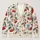 Watercolor Cherries And Blue Blossoms For Casual Autumn Outings And Vacation Style All-over Print Knitted Cardigan - 1
