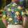 Tropical Softball Floral Style for Women’s Golf, Summer League, and Resort Athletes Men's Polo Shirt - 5