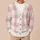Blush Pink Plaid Checks for Cozy Fall Layering, Feminine Everyday Style for Women All-over Print Knitted Cardigan - 6