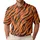 Orange Black Tiger Stripes for Golf Tennis Pickleball and Resort Sport Women’s Style Men's Polo Shirt - 1