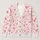 Pink Watercolor Hearts for Romantic Outings and Valentine Gifting, Women and Girls All-over Print Knitted Cardigan - 1