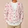 Pink Watercolor Hearts for Romantic Outings and Valentine Gifting, Women and Girls All-over Print Knitted Cardigan - 6
