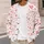 Pink Watercolor Hearts for Romantic Outings and Valentine Gifting, Women and Girls All-over Print Knitted Cardigan - 5