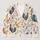 Watercolor Roosters and Hens with Garden Blooms for Relaxed Farmhouse Layering Women All-over Print Knitted Cardigan - 1