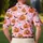 Pink Halloween Ghost Pumpkin Bats For Spooky Season Fall Party Gatherings Holiday Gift Men's Polo Shirt - 5