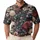 Floral Skull Garden Motif for Gothic Festival Style and Alternative Women Wardrobes Men's Polo Shirt - 1
