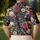 Floral Skull Garden Motif for Gothic Festival Style and Alternative Women Wardrobes Men's Polo Shirt - 5