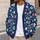 Colorful Wildflower Blooms for Vacation Layering and Casual Autumn Style for Women All-over Print Knitted Cardigan - 5