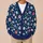 Colorful Wildflower Blooms for Vacation Layering and Casual Autumn Style for Women All-over Print Knitted Cardigan - 6
