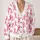 Pink Ribbon Awareness Motifs for Support Events and Everyday Layering for Women and Friends All-over Print Knitted Cardigan - 2