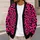 Black Skull And Leopard Spots For Edgy Everyday Layering, Women's Autumn Style Look All-over Print Knitted Cardigan - 5