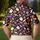 Halloween Candy Corn Ghosts for Spooky Fall Parties and Autumn Golf Days for Adults Men's Polo Shirt - 5
