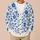 Cobalt Blue Floral Blooms For Everyday Layering And Elegant Fall Outfits For Women All-over Print Knitted Cardigan - 6