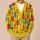 Colorful Guitar Motifs for Music Lovers and Casual Holiday Outings, Vibrant Style All-over Print Knitted Cardigan - 6