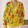 Colorful Guitar Motifs for Music Lovers and Casual Holiday Outings, Vibrant Style All-over Print Knitted Cardigan - 2
