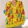 Colorful Guitar Motifs for Music Lovers and Casual Holiday Outings, Vibrant Style All-over Print Knitted Cardigan - 4