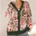 Santa Claus Botanical Holiday Cheer for Cozy Christmas Gatherings and Winter Wear All-over Print Knitted Cardigan - 4