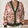 Santa Claus Botanical Holiday Cheer for Cozy Christmas Gatherings and Winter Wear All-over Print Knitted Cardigan - 2