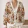 Highland Cow Floral Farmhouse Style For Cozy Fall Layering And Country Gift Giving All-over Print Knitted Cardigan - 2