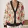 Shaggy White Dogs And Wildflowers For Cheerful Everyday Layering Gift For Dog Lovers All-over Print Knitted Cardigan - 2