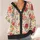 Shaggy White Dogs And Wildflowers For Cheerful Everyday Layering Gift For Dog Lovers All-over Print Knitted Cardigan - 4